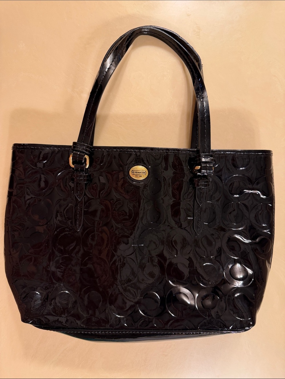 Pre loved Coach Black small purse